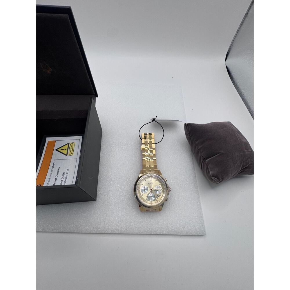 NEW Bulova 97B217 Classic Chronograph Stainless Steel Quartz Men's Watch - Picture 5 of 11